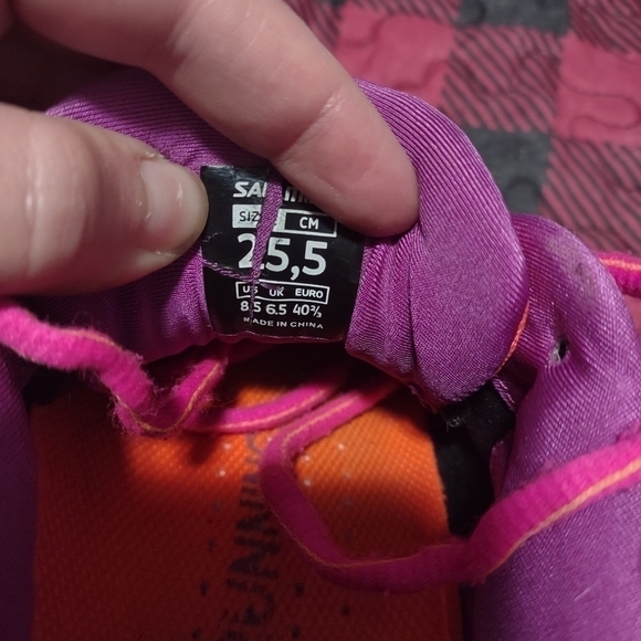 Salming women's shoes sneakers sz 8.5 gently used athletic pink - Picture 5 of 6